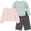 image:imageGerber Baby Girls Toddler Girls 3piece SetPinkBrown