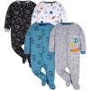 image:imageGerber BabyGirls 4 Pack Sleep N Play FootieSpace