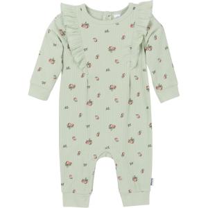 image:imageGerber Baby Girls Baby Girls Ruffleedge RomperGreen Pears