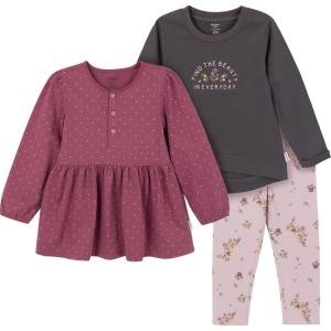 image:imageGerber Baby Girls Toddler Girls 3piece SetBrownViolet