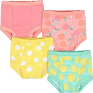 image:imageGerber babygirls Infant Toddler 4 Pack Potty Training Pants UnderwearPeach and Yellow