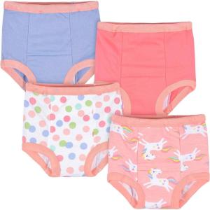 image:imageGerber babygirls Infant Toddler 4 Pack Potty Training Pants UnderwearUnicorn Pink and Purple