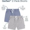 image:imageGerber Baby 2Pack Knit ShortsGray