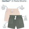 image:imageGerber Baby 2Pack Knit ShortsGreen