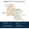 image:imageGerber Baby Girls Sleeveless and Short Sleeve Romper SetFruit