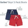 image:imageGerber UnisexBaby Gerber Baby Toddler Unisex Stretch Chino ShortsBlue  Red