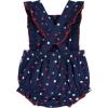 image:imageGerber babygirls Sleeveless Ruffle RomperBlue Hearts