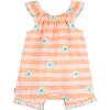 image:imageGerber babygirls Sleeveless Ruffle RomperPink Stripes
