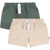 image:imageGerber Baby 2Pack Knit ShortsBlue  Gray