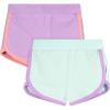 image:imageGerber Baby Girls 2Pack Knit Dolphin ShortsAqua  Purple