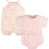 image:imageGerber Baby Girls Sleeveless and Short Sleeve Romper SetShells