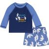 image:imageGerber BabyBoys Toddler Long Sleeved Rashguard Swim Bathing Suit SetBlue Birds