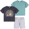 image:imageGerber babyboys Toddler Boys Shirt and Shorts SetGrey Heather Speckle