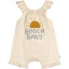 image:imageGerber babygirls Sleeveless Ruffle RomperOatmeal Speckle