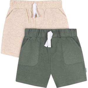 image:imageGerber Baby 2Pack Knit ShortsGreen