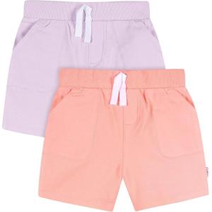 image:imageGerber Baby 2Pack Knit ShortsPink  Purple