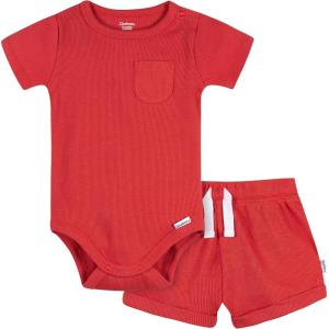 image:imageGerber Baby Bodysuit and Short SetRed