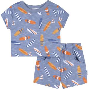 image:imageGerber Baby Boys Toddler Tshirt and Short SetBlue Surfboard