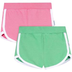 image:imageGerber Baby Girls 2Pack Knit Dolphin ShortsGreen  Pink
