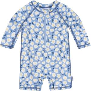 image:imageGerber Baby Girls Toddler Long Sleeve One Piece Rashguard Blue Daisies 03 Months