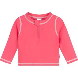 image:imageGerber Baby Toddler Quarter Zipper Rashguard Swim ShirtPink