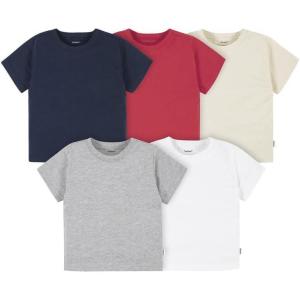 image:imageGerber UnisexBaby Toddler 5Pack Solid Short Sleeve TShirts Jersey 160 GSMGrey