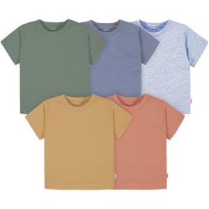 image:imageGerber UnisexBaby Toddler 5Pack Solid Short Sleeve TShirts Jersey 160 GSMRust