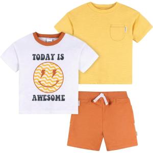 image:imageGerber babyboys Toddler Boys Shirt and Shorts SetRust