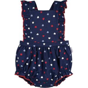 image:imageGerber babygirls Sleeveless Ruffle RomperBlue Hearts