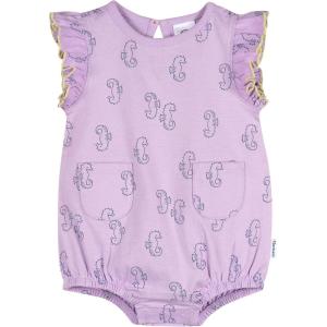 image:imageGerber babygirls Sleeveless Ruffle RomperPurple Seahorses
