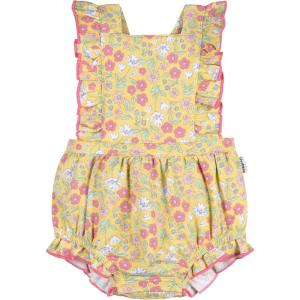 image:imageGerber babygirls Sleeveless Ruffle RomperYellow Floral