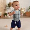image:imageGerber Baby Boys 3Pack Pullon Knit ShortsBlue