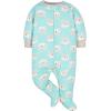 image:imageGerber BabyGirls 4 Pack Sleep N Play FootieAqua Fox
