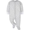 image:imageGerber BabyGirls 4 Pack Sleep N Play FootieWords Grey