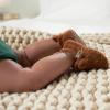 image:imageGerber babygirls Fleece Lined Non Skid Soft Slipper Booties With EarsBrown Ears