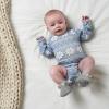 image:imageGerber babygirls Fleece Lined Non Skid Soft Slipper Booties With EarsGrey Ears