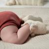 image:imageGerber babygirls Fleece Lined Non Skid Soft Slipper Booties With EarsIvory Ears