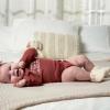 image:imageGerber babygirls Fleece Lined Non Skid Soft Slipper Booties With EarsIvory Ears