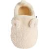 image:imageGerber babygirls Fleece Lined Non Skid Soft Slipper Booties With EarsIvory Ears