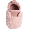 image:imageGerber babygirls Fleece Lined Non Skid Soft Slipper Booties With EarsPink Ears
