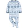 image:imageGerber unisexbaby Flame Resistant Fleece Footed Pajamas 2packDogBlue Fairisle