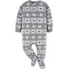 image:imageGerber unisexbaby Flame Resistant Fleece Footed Pajamas 2packGrey Fairisle