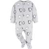 image:imageGerber unisexbaby Flame Resistant Fleece Footed Pajamas 2packGrey Snowmen
