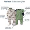 image:imageGerber unisexbaby Flame Resistant Fleece Footed Pajamas 2packRed Black Snowman