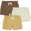 image:imageGerber Baby Boys 3Pack Pullon Knit ShortsNeutrals