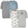 image:imageGerber BabyBoys 4pack Sleeper GownJungle Blue