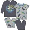 image:imageGerber babyboys 4piece Pajama SetEverybody Roar Blue