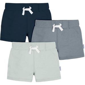 image:imageGerber Baby Boys 3Pack Pullon Knit ShortsBlue