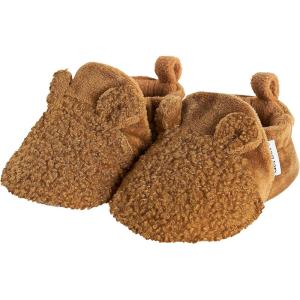 image:imageGerber babygirls Fleece Lined Non Skid Soft Slipper Booties With EarsBrown Ears