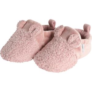 image:imageGerber babygirls Fleece Lined Non Skid Soft Slipper Booties With EarsPink Ears
